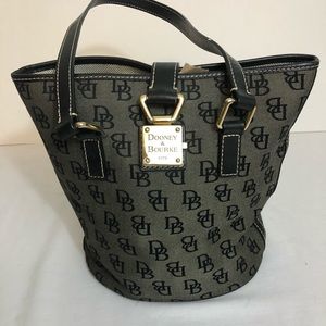 Dooney & Bourke brown signature bucket purse.
